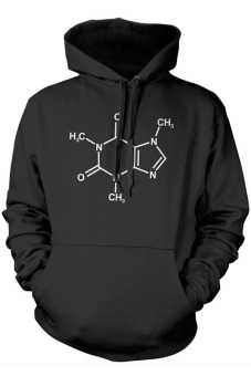 JersiClothing Unisex Hoodie Caffeine - Hitam  