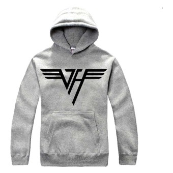 JersiClothing Unisex Hoodie Van Halen - Abu-abu  