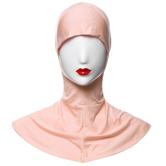 JinGle Islamic Muslim Full Cover Inner Hijab Caps Split Long Underscarf Hats (Khaki)  