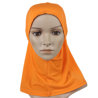 JinGle Islamic Muslim Full Cover Inner Underscarf Hijab Cap Hat (Orange)  