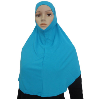 JinGle Islamic Muslim Hijab Scarf 2PCS Set (Lake Blue)  