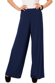 JO & NIC Jersey Wide Pants - Long Culottes - Navy  