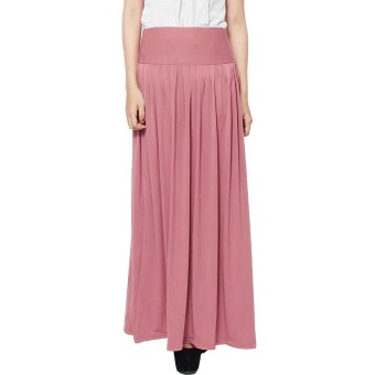 JO & NIC Pleated Flare Maxi Skirt - Rok Hijab - Fit to Big Size – Dustypink  