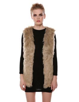 Jo.In Low Price Faux Fur Vest Gilet Vset Jacket Mid-long Outwear Waistcoat Hot - intl  