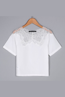 Jo.In Women's Sleeveless Irregular Hem Camisoles V Neck Long Vest T-shirt Tank Tops S-XL (White) - Intl  