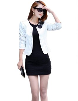 Jo.In New Women's Fashion Coat Jacket Suit Long Sleeve Short Coat Outerwear - intl  