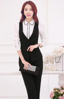 JOOX OL fashion uniforms professional wear ladies black vest  