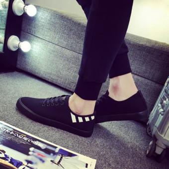 JOY Low to help the Korean version of the trend of casual shoes Black - intl  