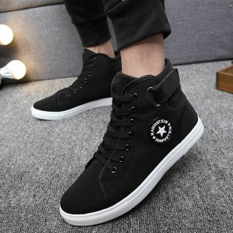 JOY Men's fashion canvas shoes (black)  
