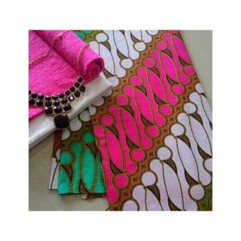 Kain Batik printing dan embos Pink 01  