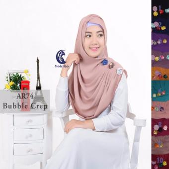 Kerudung Hijab Jilbab Instan Bubble Crep Syari AR74  