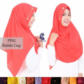 Kerudung Hijab Jilbab Instan Bubble Crep Syari PP02  