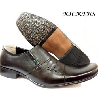 Kickers Sepatu Kulit Sepatu Kerja Formal Pria K-656AD - Hitam  