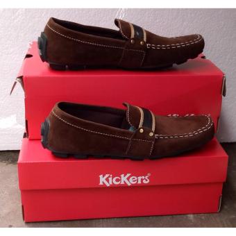 Kickers Sepatu Pria slip on Kulit Asli Model KR 032 Buk  