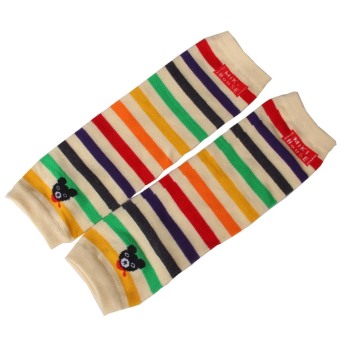 Kids Toddlers Stripes Leggings Warmers Socks with Bear Pattern (Yellow) - intl  