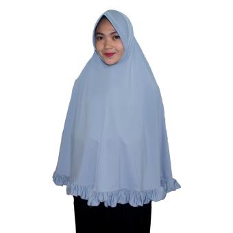 Kita Hijab Jilbab Jumbo Kerudung Syari Simple Jersey 0203003 Motif Polos Grey  