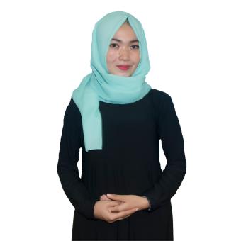 Kita Hijab Pasmina Sifon 0115022 Motif Polos Pale Green  