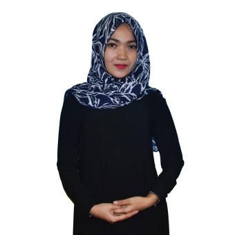 Kita Hijab Pasmina Sifon 0143005 Motif Akar Navy  