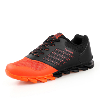 KLYWOO Fashion Men Casual Flats Shoes Running Sneakers (Orange)  