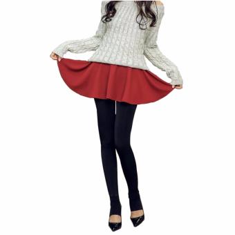 Korean woman skirt Leggings(wine red) - intl  