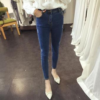 Korean Women Pants Trouser Jean Women Jeans Skinny Jeans Woman High Waist Jeans Femme Sexy Trousers Pants Size S-XL - intl  