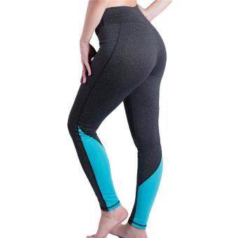 Kuhong Women Yoga Leggings High Elasticity Sports Slimming Pants Workout Sport Fitness Slim Running Clothes Green - intl  