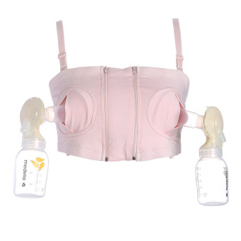 LadyFinery Free Hand Seamless Underwear Comfort Nursing Bra For Women(Pink) - intl  
