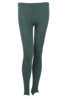 LALANG Fashion Knitting Elastic Foot Tights Leggings Warm Skinny Pants Dark green - Intl  