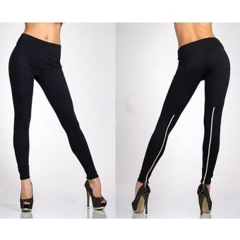 LALANG Fashion Women High Waist Leggings Tights Stretchy Pants Jeggings Black  