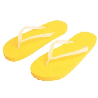 LALANG Fashion Women Men Flip Flops Beach Non-slip Luminous Slippers (Yellow)  