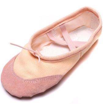 LALANG Women Ballet Dance Dancing Shoes Pointe Soft Flats Shoes (Beige)  