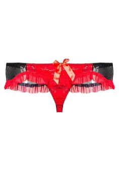 Lavabra Very Sexy Panty - Evelyn Super Sexy Allover Italian Lace Skirt Thong  