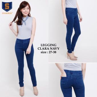 Legging Real Jeans NAVY BLUE Stretch  