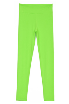 Linemart Candy Color Women Fitness Sport Training Running Pants ( Green )  
