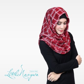Little Nasywa - Snood Instant (Maroon Square)  