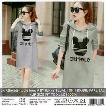 Long Hoodie Athelete Dm - Grey  