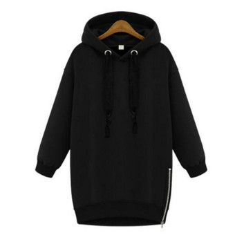 Loose Show Thin Large Size Ladies Fat MM Coats(Black) - intl  