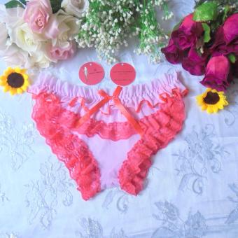 Love Secret Lace Puring Sexy Panties Pink Lace Watermelon 2163  