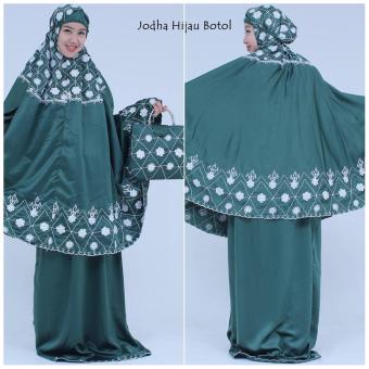 Madeena Mukena Antik Jodha Hijau Botol  