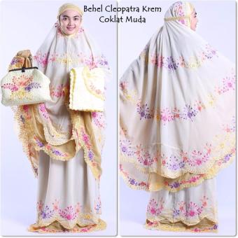 MadeenaMUkena Behel Cleopatra Krem Coklat Muda  