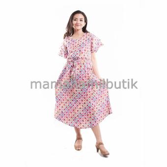 Mama Hamil Baju Hamil Daster Hamil Batik Parang - Pink - Beli 3 Pcs Free 1 Pcs  
