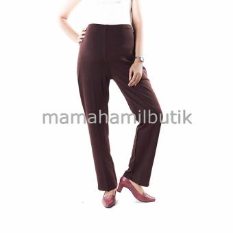 Mama Hamil Celana Hamil Legging Jumbo / Big Size Standart - Coklat  