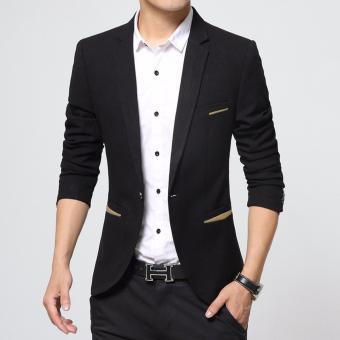 Manzone Blazer Pria Exclusive Slimfit Modern - Hitam  