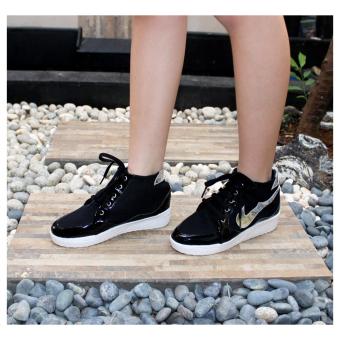 Marlee - Mid Cut Sneaker Shoes - Black  