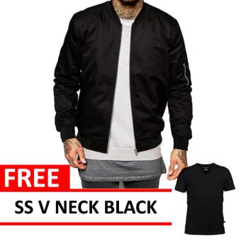 Mazzo Jacket Black Free SS V Neck Black  