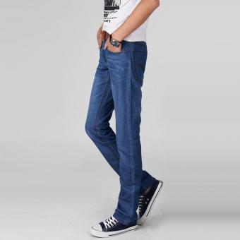 Men Jeans Straight-Leg Vintage Slim Loose Jean Business Casual Sports Pants Hot Sale Spring Trousers - intl  