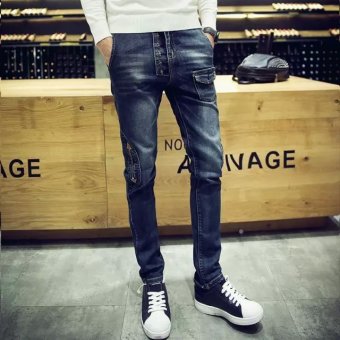 Men long slim fit Jeans Pants 5012  