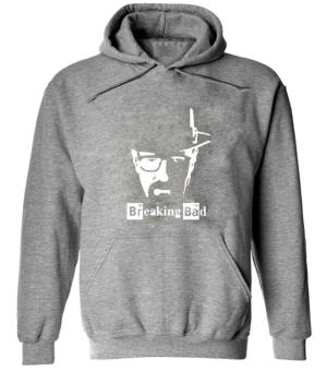 Men's Autumn Winter Cotton and Cashmere Long Sleeve BREAKING BAD Hoodie(grey)  