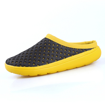 Men's Beach Shoes Black&Yellow - intl  