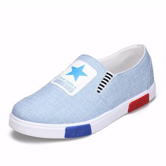 Men's casual shoes, moccasin - gommino, driving shoes, soft and comfortable, England, young man(blue) - intl  